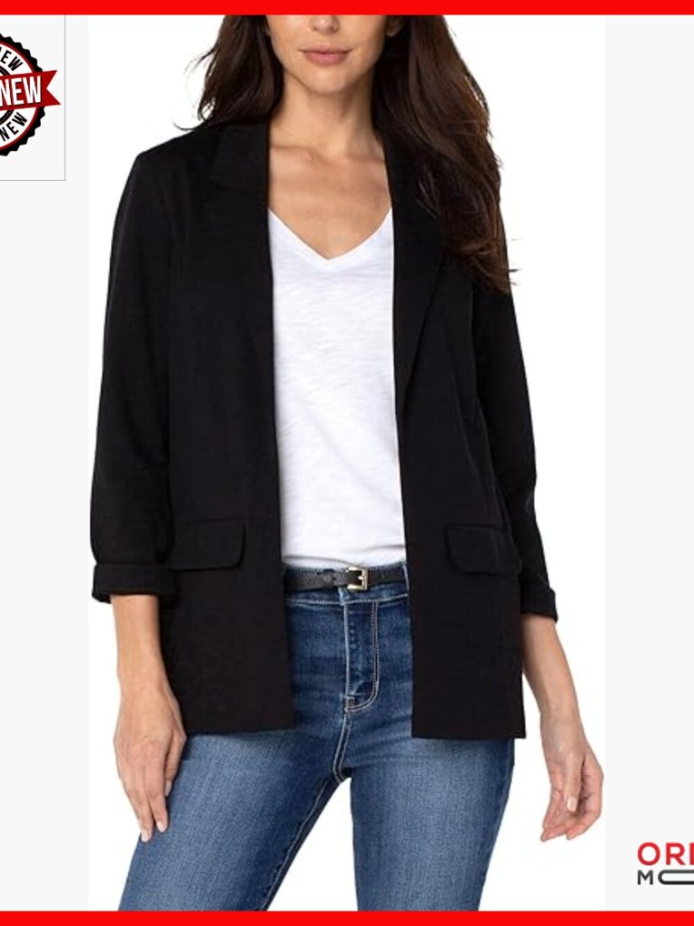 Petite Boyfriend Blazer With Princess Darts, Super Stretch Ponte Fabric